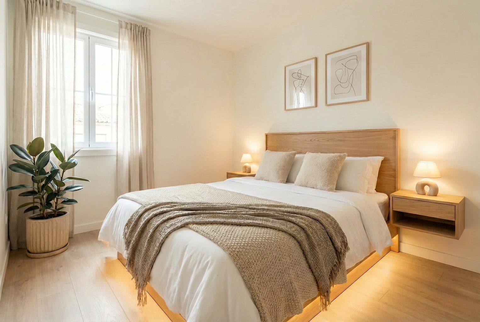 Chambre meublée d'un appartement loué en bail mobilité à Strasbourg