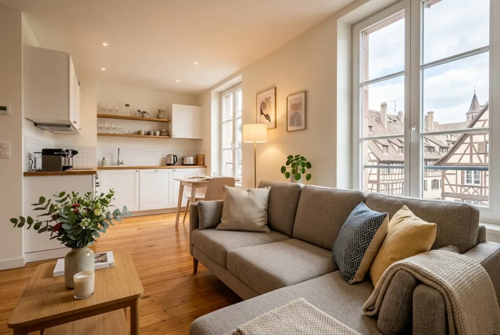 Appartement prêt pour la location courte durée à Strasbourg, Nobilis Home